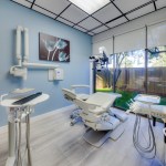 Modern dental treatment room with a dental chair - Walnut Creek Office Tour